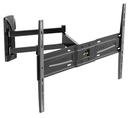 Meliconi SlimStyle Plus 600 SDR Supporto da Parete per TV 50''-82'' Orientabile, VESA 300-400-600, Colore Nero