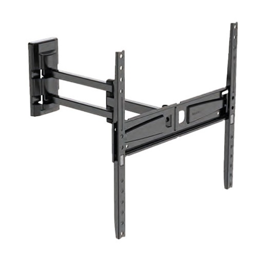 Meliconi FLATSTYLE FDR 400 - Supporto TV a Parete per Televisori da 40 a 65 Pollici, Portata 35 Kg, Doppia Rotazione, Attacco VESA 200-300-400 mm, Colore Nero