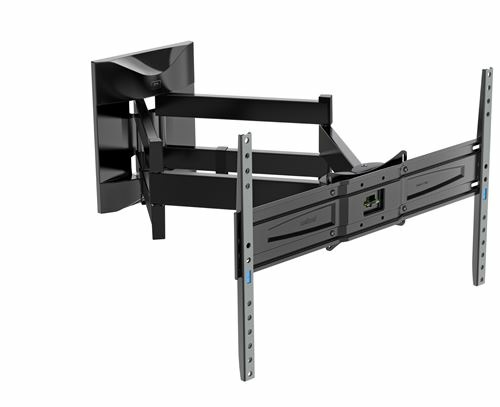 Meliconi 600 SDRP PLUS Supporto TV Pantografo Nero per TV da 50 a 85 pollici, Portata 55 kg, VESA 300/400/600, Inclinabile -5°/ 10°