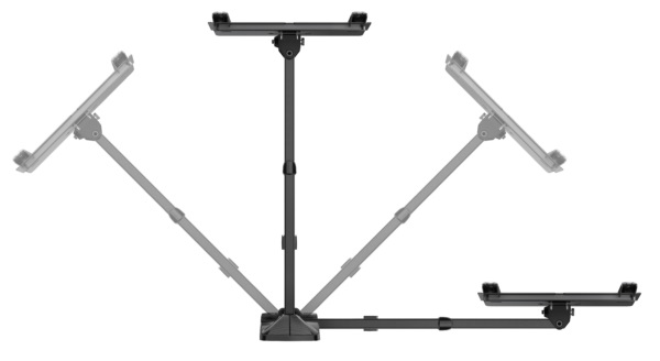 Meliconi Slimstyle Plus 200 SDR Supporto TV a Parete con Doppio Braccio per Televisori da 26 a 45 Pollici, Portata Massima 25 Kg, Attacco VESA 75-100-200, Colore Nero