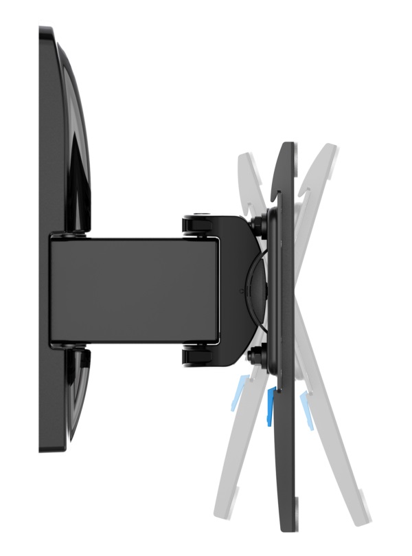 Meliconi Extra 400 Duo CG - Supporto TV Inclinabile e Ruotabile per TV da 32'' a 88'' (Fino a 60 kg) - VESA 200/300/400 mm - Nero