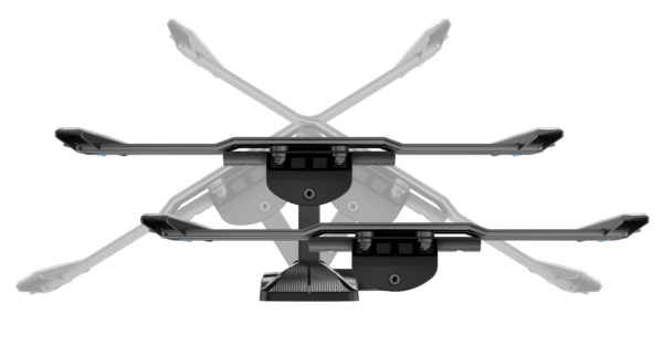 Meliconi Extra 400 Duo CG - Supporto TV Inclinabile e Ruotabile per TV da 32'' a 88'' (Fino a 60 kg) - VESA 200/300/400 mm - Nero