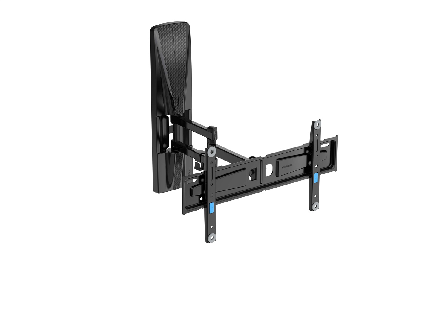 Meliconi EXTRA XDR200400 CG Supporto TV a Doppia Rotazione per Schermi 32''-65'', Portata Max 30 kg, Compatibile VESA 200x200 e 400x400, Nero