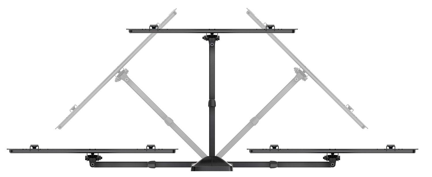 Meliconi EXTRA XDR200400 CG Supporto TV a Doppia Rotazione per Schermi 32''-65'', Portata Max 30 kg, Compatibile VESA 200x200 e 400x400, Nero