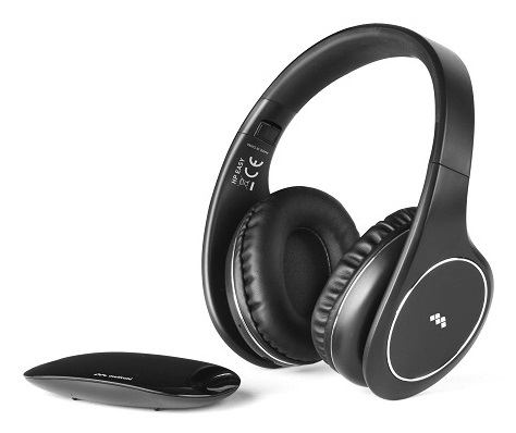 Meliconi HP Digital Smart Cuffie Wireless e Con Cavo a Padiglione per Musica e TV - Nero