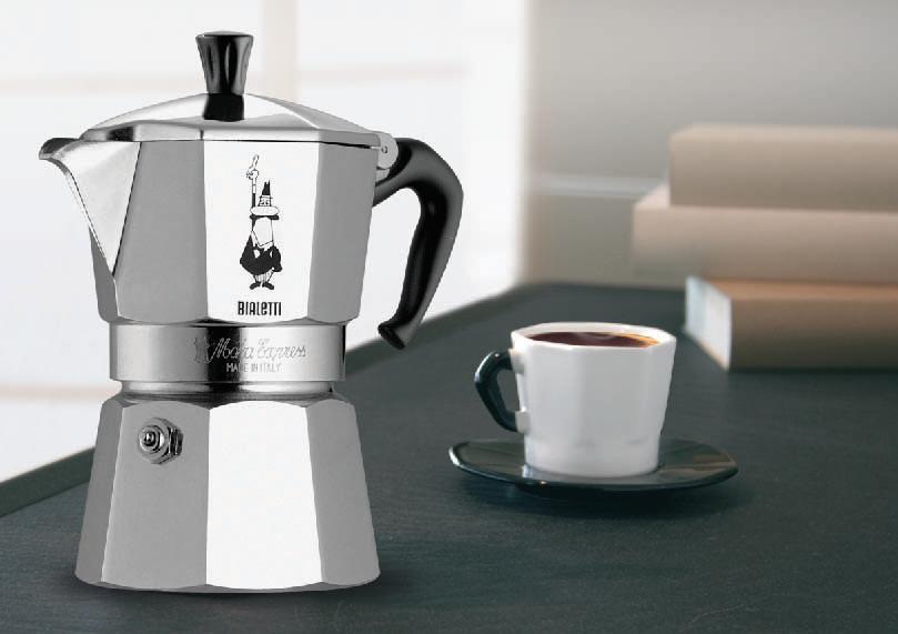 Bialetti Moka Express Caffettiera 6 Tazze in Alluminio - Design Classico