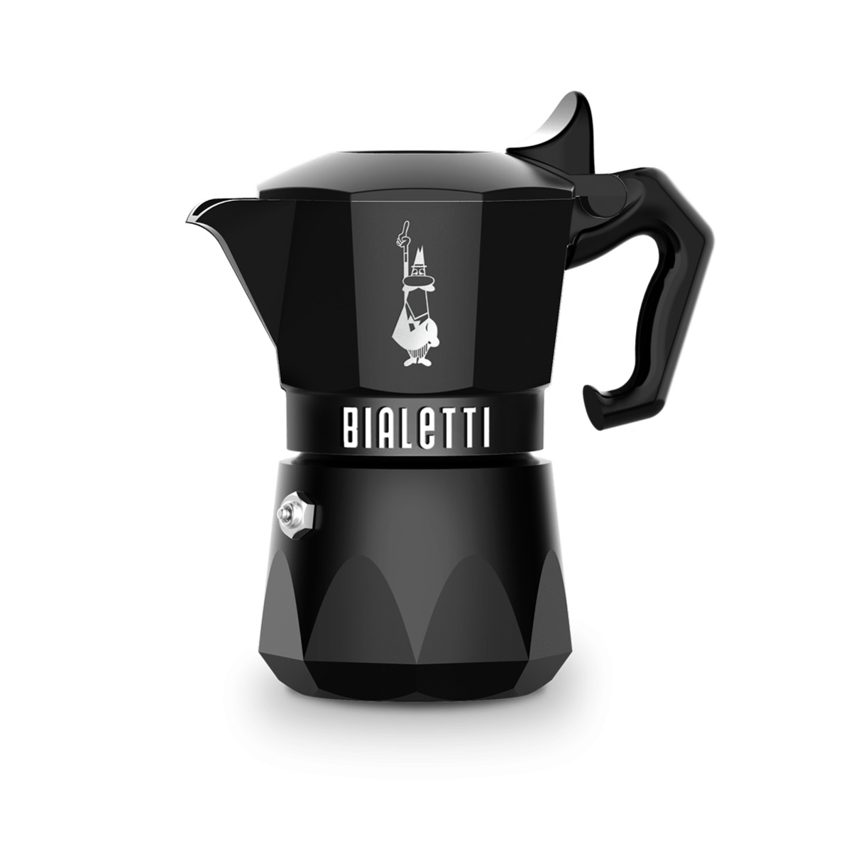 Bialetti Brikka Exclusive Nero 2 Tazze - Caffettiera in Alluminio con Sistema di Erogazione Brevettato