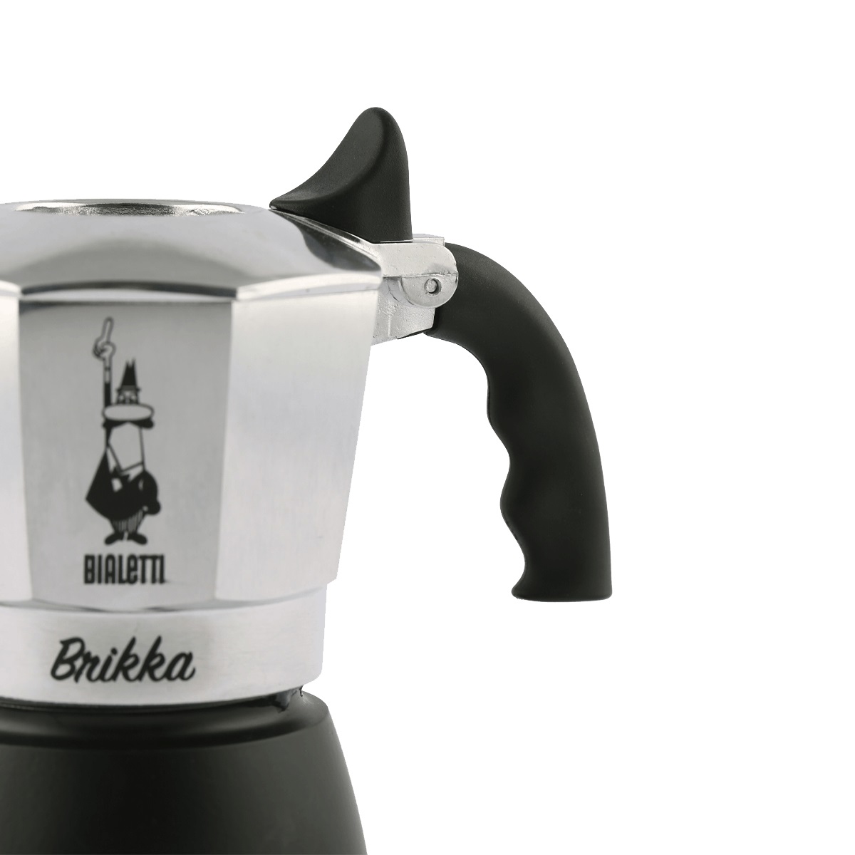 Bialetti Caffettiera New Brikka 2023, 2 Tazze, Espresso Cremoso come al Bar, Alluminio, Manico Antiscottatura, Design Elegante