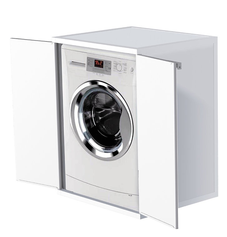 Mongardi Mobile Coprilavatrice in PVC Bianco 68,5x64,5x88 cm con Design Elegante e 2 Ante