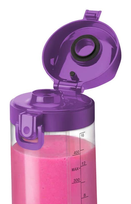 Nutribullet Portable Frullatore Ricaricabile USB-C 475 ml Viola - BPA Free, 1 Velocità, Lame in Acciaio