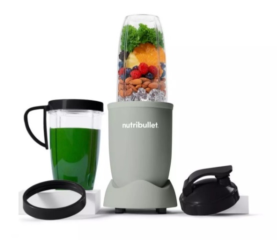 NutriBullet NB907MAJD Frullatore 900 W Verde 0,9 L con Lama in Acciaio Inox e Accessori Inclusi