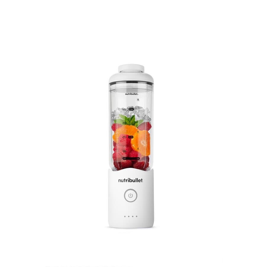 NutriBullet Frullatore Portatile Bianco 0,59L con Lame in Acciaio Inox