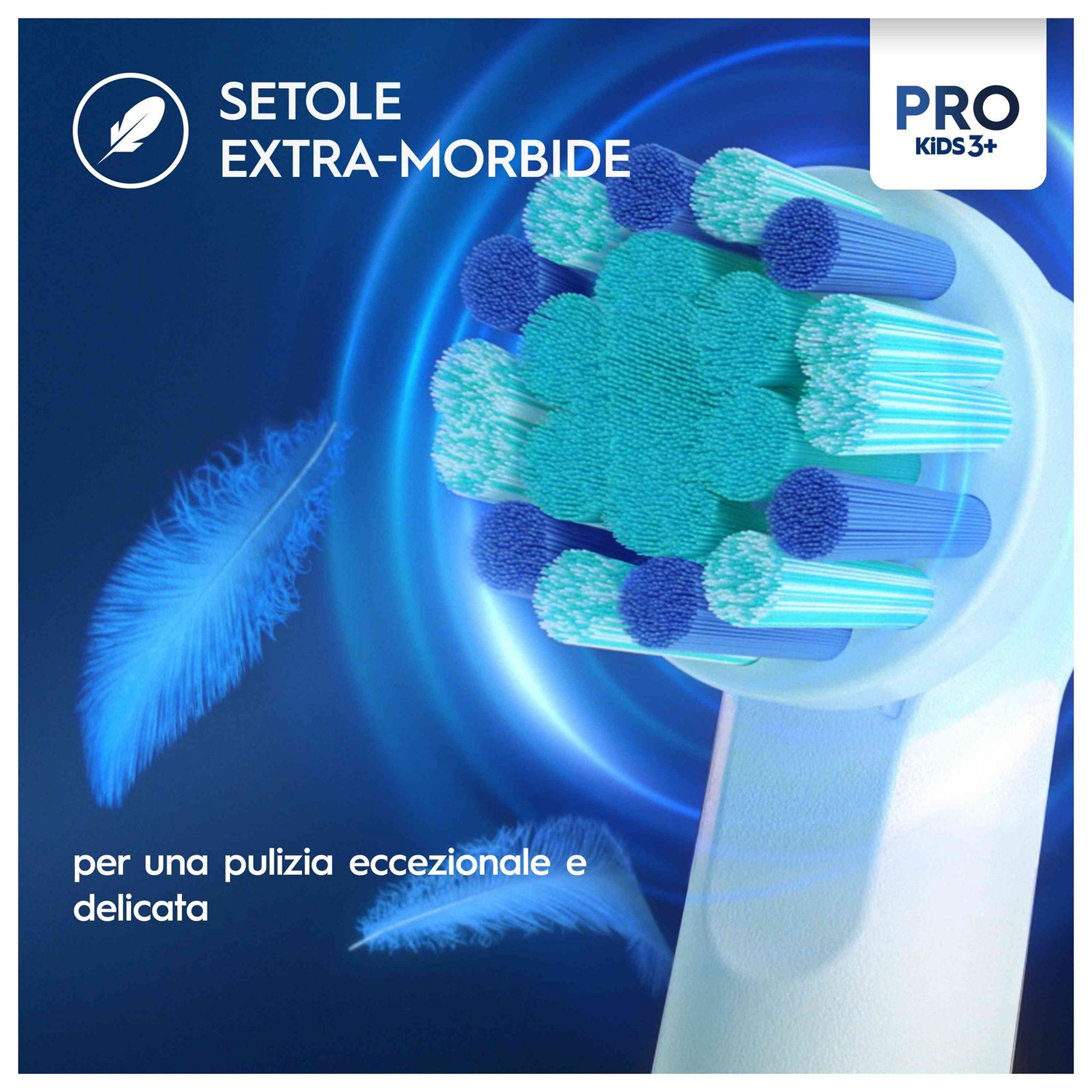 Oral-B Testine di Ricambio Pro Kids Disney Frozen - 3 Pezzi con Setole Extra Morbide