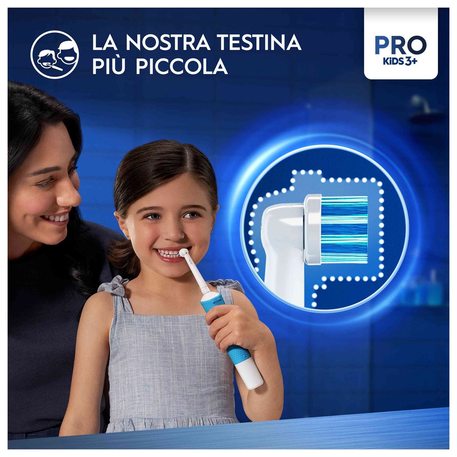 Oral-B Testine di Ricambio Pro Kids Disney Frozen - 3 Pezzi con Setole Extra Morbide