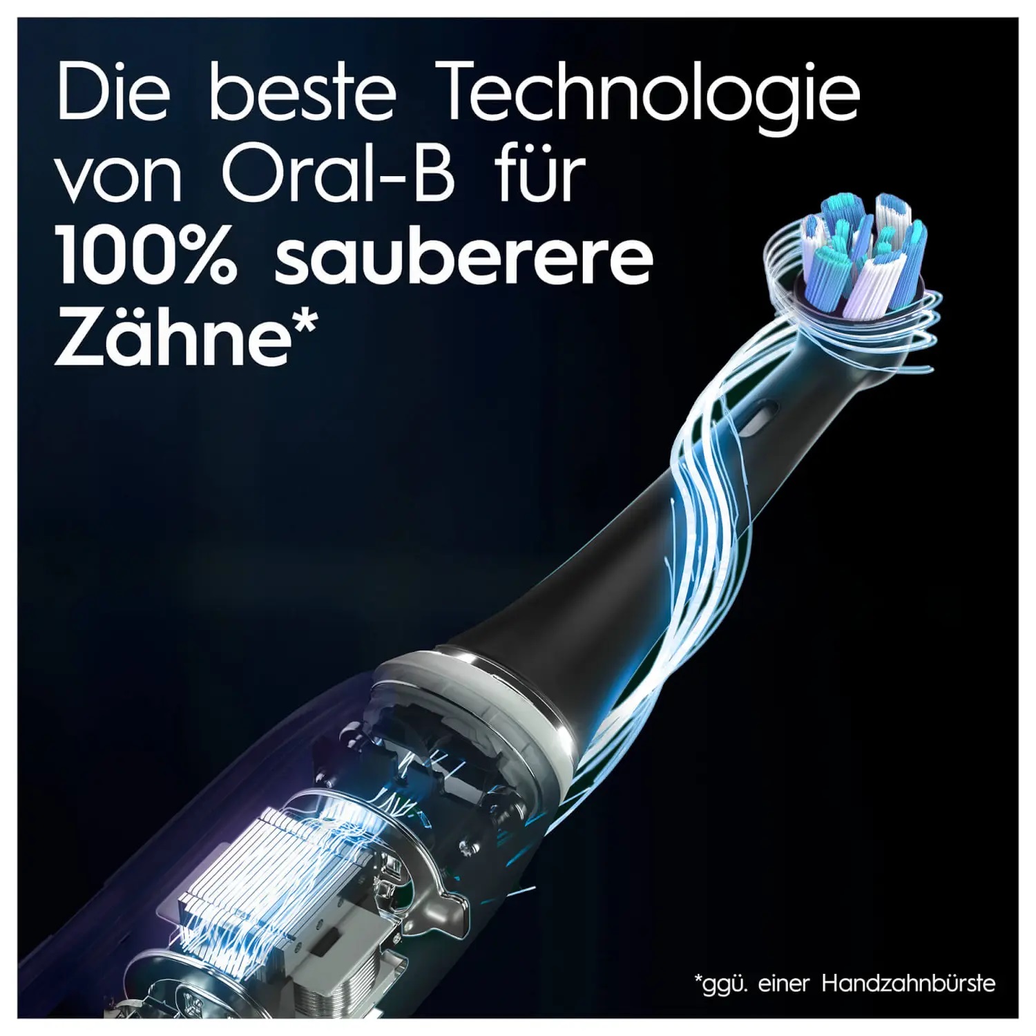 Oral-B iO iO10 Spazzolino Elettrico Rotante per Adulti Nero - Modalità Sbiancante, Sensibile e Intensa