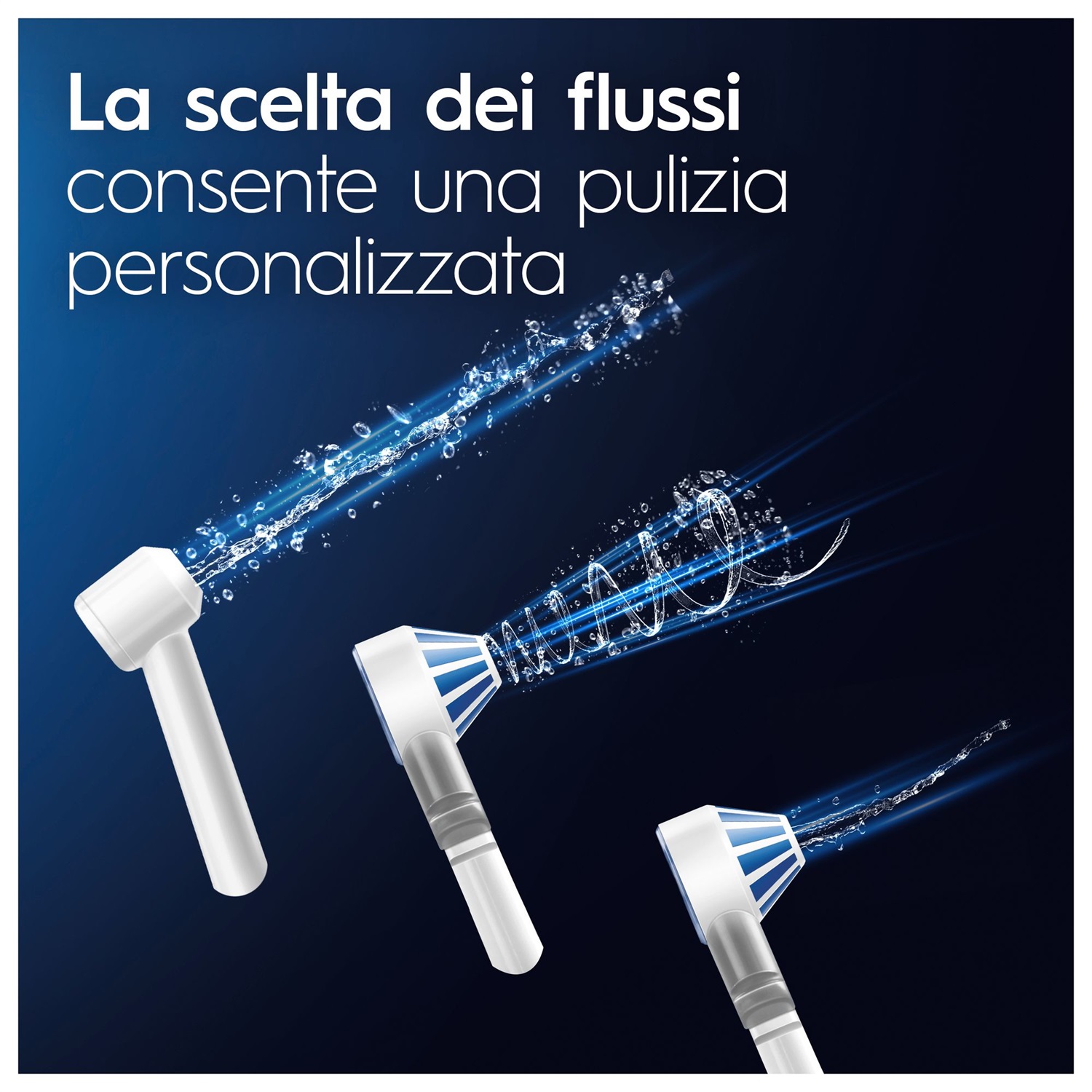 Oral-B Idropulsore Health Center Avanzato MD20 con 2 Beccucci Oxyjet, 2 Beccucci Con Getto D'acqua, 5 Modalità di Pressione e 4 Getti