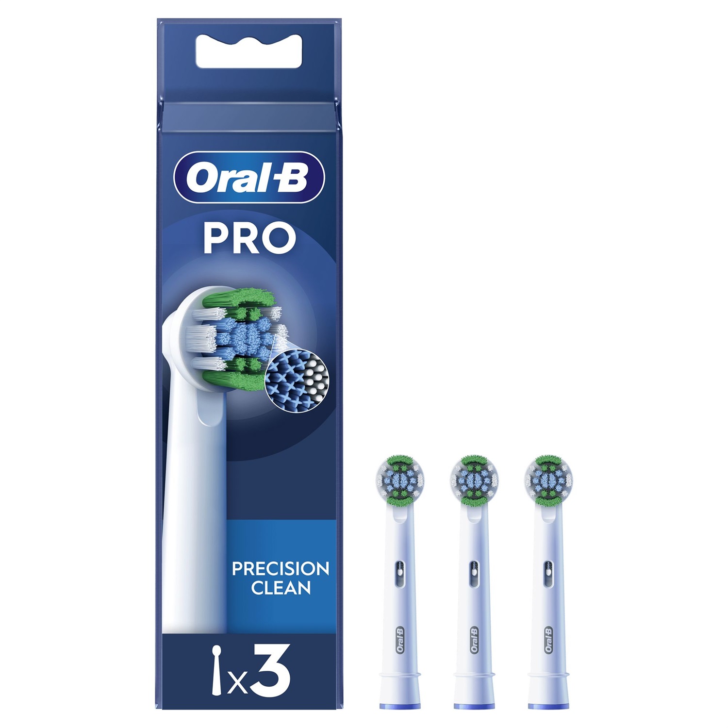 Oral-B Testine di Ricambio Precision Clean - 3 Pezzi per Spazzolino Elettrico