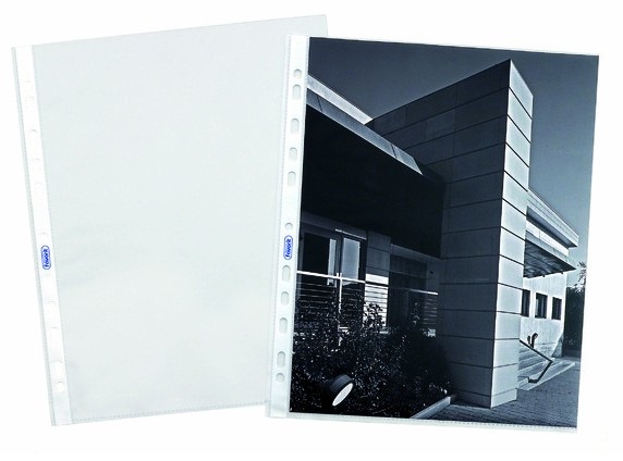 Favorit Buste a Foratura Universale Superior 15x21 cm (A5) in Polipropilene Trasparente - Confezione da 25 Pezzi