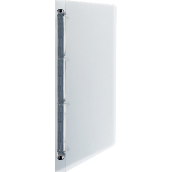 Favorit Raccoglitore ad Anelli 2ndLife - 22 x 30 cm - 4 Anelli Tondi da 15mm - Polipropilene Traslucido Riciclato - Colore Bianco e Trasparente Cristallo