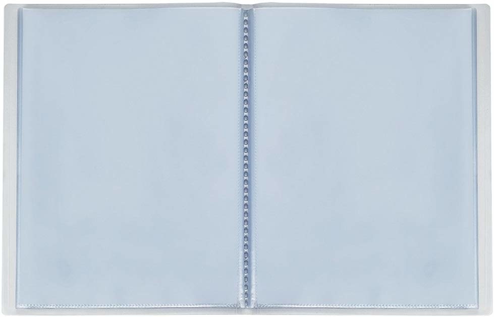 Favorit Portalistino Personalizzabile Premium in Polipropilene (PP) Trasparente - 22x30 cm - 60 Buste - Finitura Liscia Ultra Trasparente