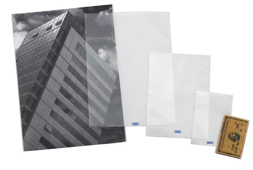 Favorit Buste Senza Foratura Upocket Trasparenti Lisce 30x42 cm - Confezione da 25 Pezzi