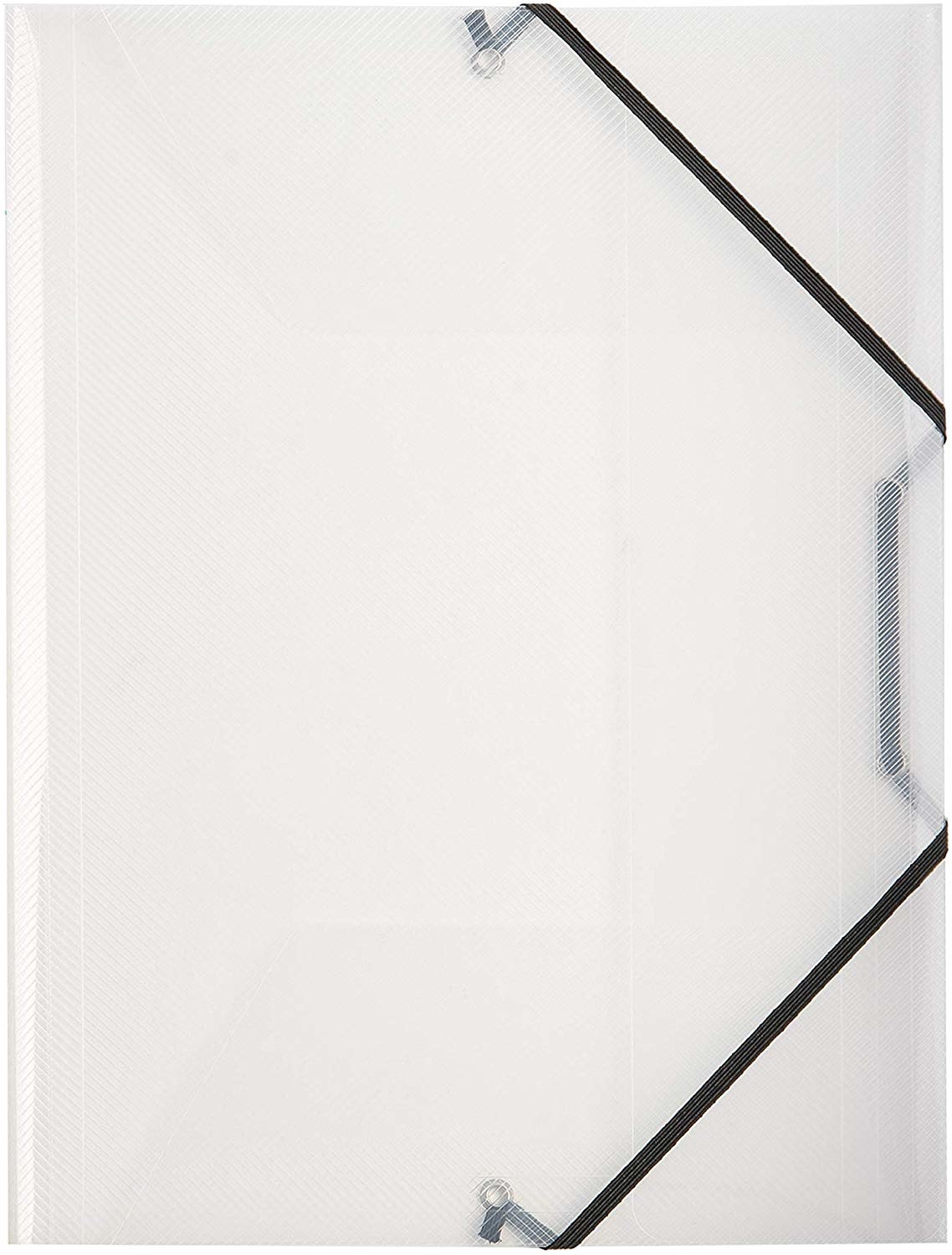 Favorit Cartella 3 Lembi con Elastico Lumina - 22x30 cm, Polipropilene Trasparente, Dorso Espandibile 0-3 cm