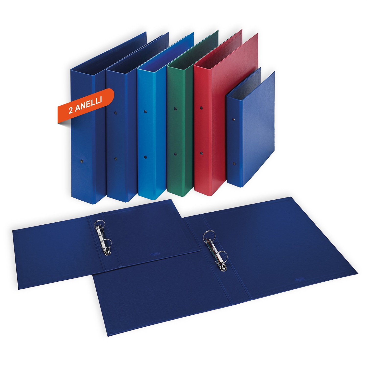 Favorit Raccoglitore Europa A4 Blu con 2 Anelli, 50 mm, in Polipropilene