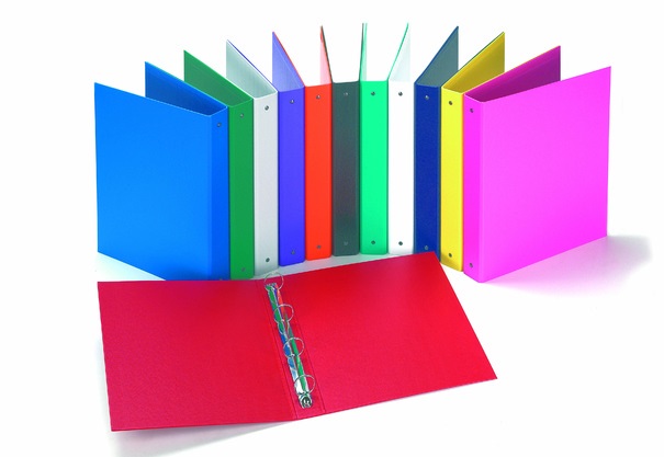 Favorit Raccoglitore Europa - 4 Anelli Tondi 50 mm - Formato Interno 22x30 cm - Nero