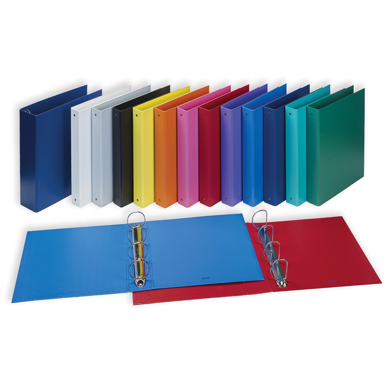 Favorit Raccoglitore Europa Blu - 4 Anelli, 25 x 35 cm, Polipropilene con Anima in Cartone