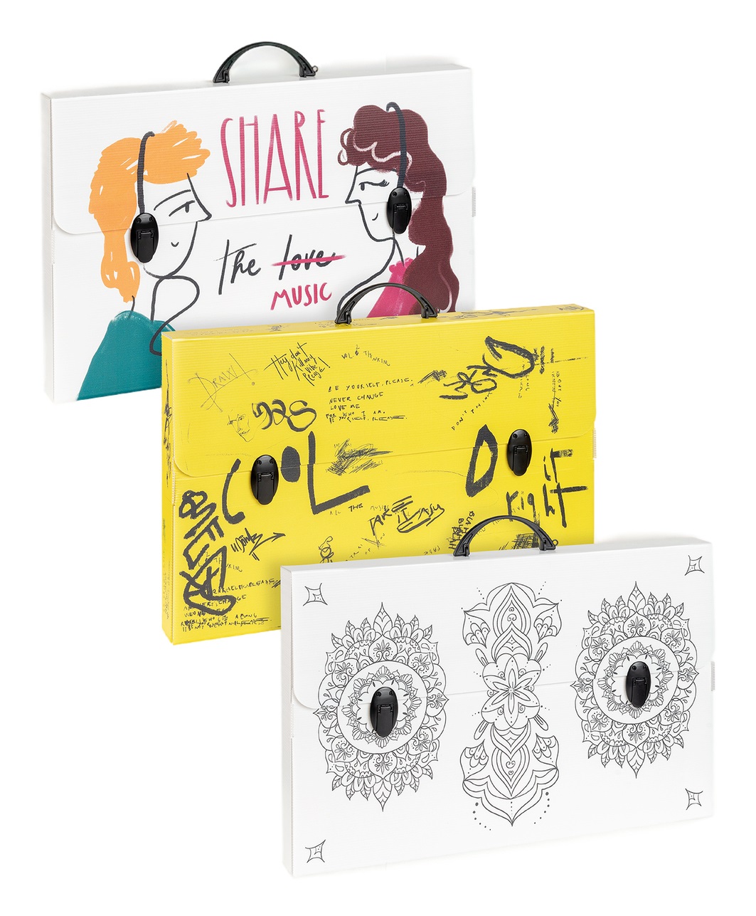 Favorit Valigetta Polipropilene Alveolare Smart - 56,5x36,5x5,5 cm - 6 Soggetti Assortiti