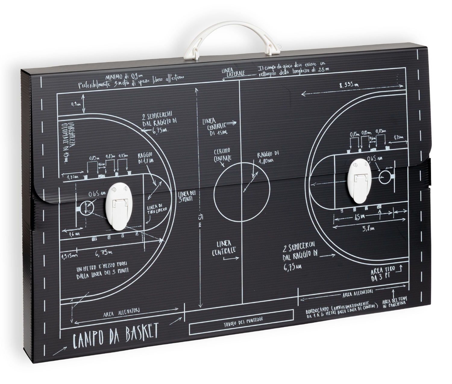 Favorit Valigetta Polipropilene Alveolare Sport - 56,5x36,5x5,5 cm - 2 Chiusure - 6 Fantasie Assortite