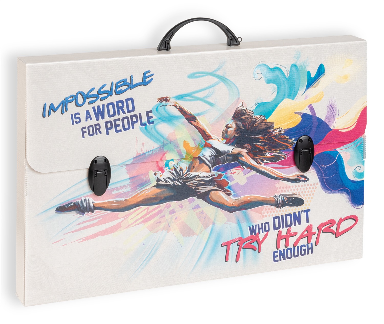 Favorit Valigetta Polipropilene Alveolare Sport - 56,5x36,5x5,5 cm - 2 Chiusure - 6 Fantasie Assortite