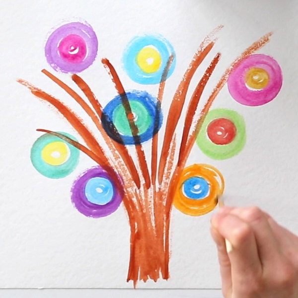 Primo Acquerelli in Pastiglia - 22 Colori Assortiti Ø 30 mm, Scatola di Plastica con Pennello e Coperchio Tavolozza