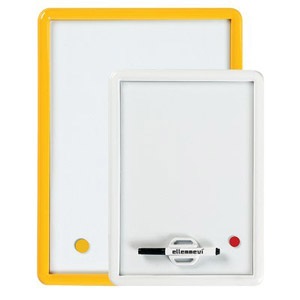 ARDA Lavagna Magnetica 26x36 cm Bianca con Cornice Colorata e Accessori Inclusi