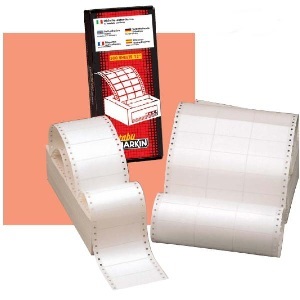 Markin Etichette Autoadesive Bianche Permanenti a Modulo Continuo 89x36,2 mm - 4.000 Etichette in Confezione da 500 Fogli