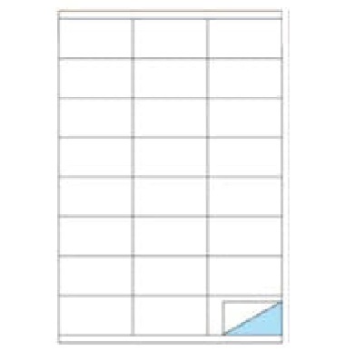 Markin Etichette Adesive C500 - Rimovibili - 70 x 36 mm - 24 Etichette per Foglio - Scatola da 100 Fogli A4 - Bianco