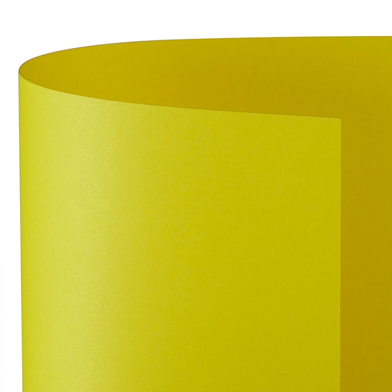 Favini Cartoncino Bristol Color - 70x100 cm - 200 g/m² - Giallo Sole 53 - Conf. 10 Fogli