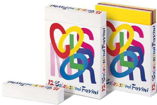 Favini Scatola Colorissimi Bristol - Cartoncino Assortito 240 Fogli 50x70 cm 200 g/m²