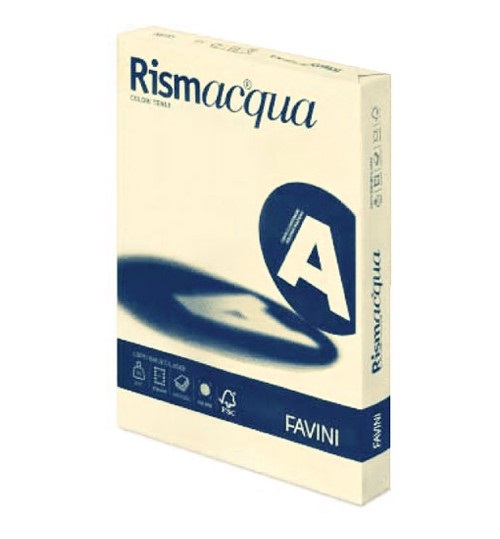 Favini Rismacqua Carta A3 Avorio 90 g/m² - 300 Fogli - Multiuso per Stampa e Copiatura