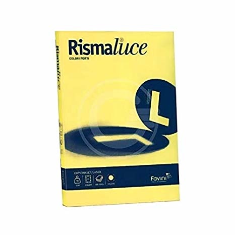 Favini Rismaluce Carta Colorata A3 Giallo Sole 140 g/m² - Risma da 200 Fogli