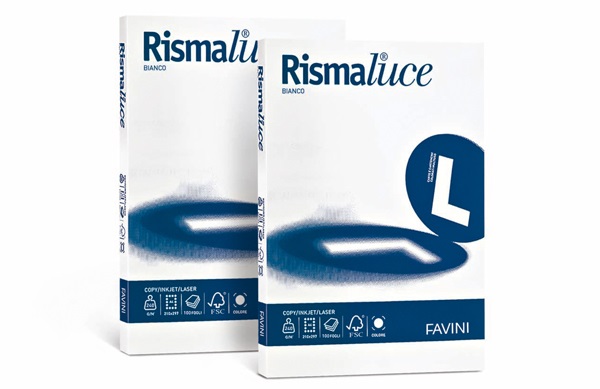 Favini Rismaluce Bianco - Carta A3 200 g/m² - Risma da 125 fogli - Multiuso per Stampa e Copiatura