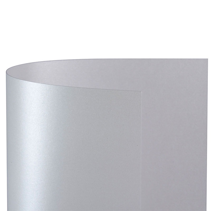 Favini Carta Metallizzata Special Events A4 120g Bianco - Confezione da 20 Fogli