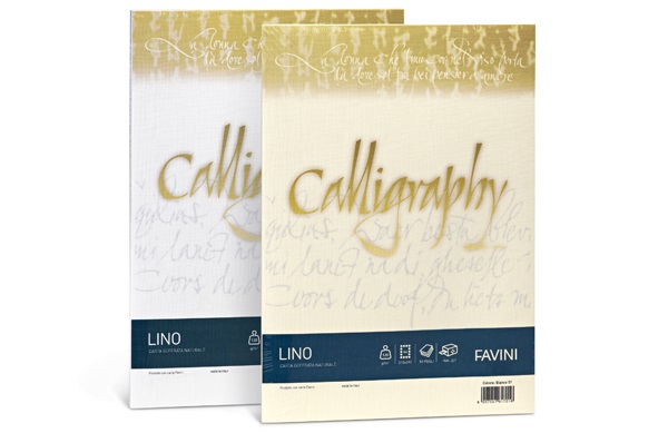 Favini Buste Calligraphy Lino Avorio 120 g/m² 12x18 cm - Confezione da 25 pezzi