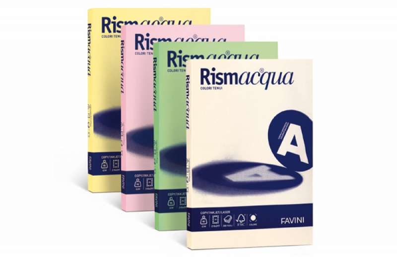 Favini Carta Rismacqua A3 200g/m² Celeste 08 - 125 Fogli Multiuso