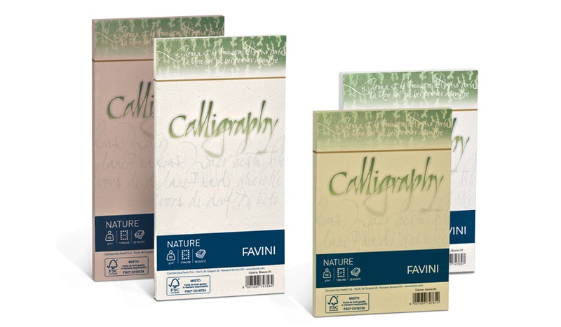 Favini Calligraphy Pergamena A4 Oro 03 - 90 g/m², Finitura Liscia, 50 Fogli, Certificato FSC