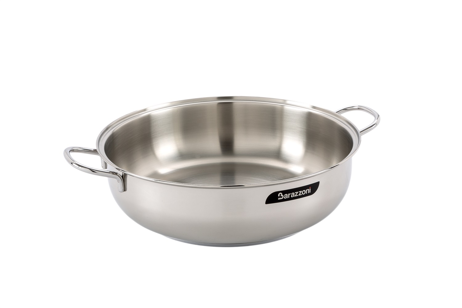 Barazzoni Tegame 2Mng Bonita Antracite 22 cm in Acciaio Inossidabile con Finitura Antigraffio