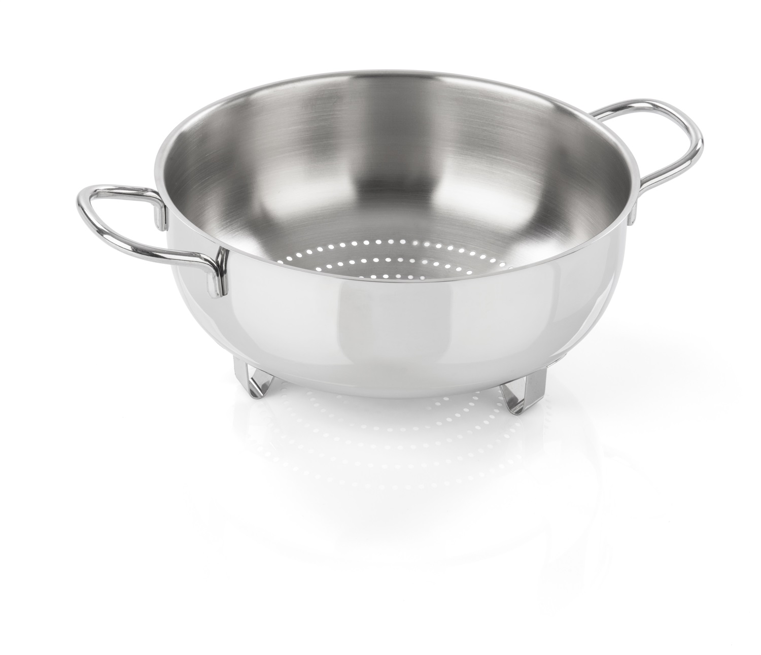 Barazzoni Colapasta 22cm in Acciaio Inox 18/10 - Scolapasta Rotondo con Maniglie Ergonomiche