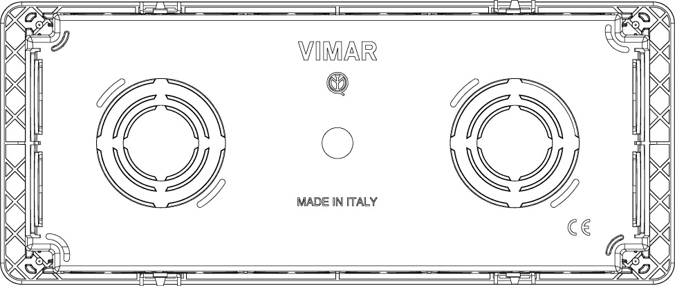 Vimar V71306 Scatola da Incasso Rettangolare 6-7 Moduli Azzurra