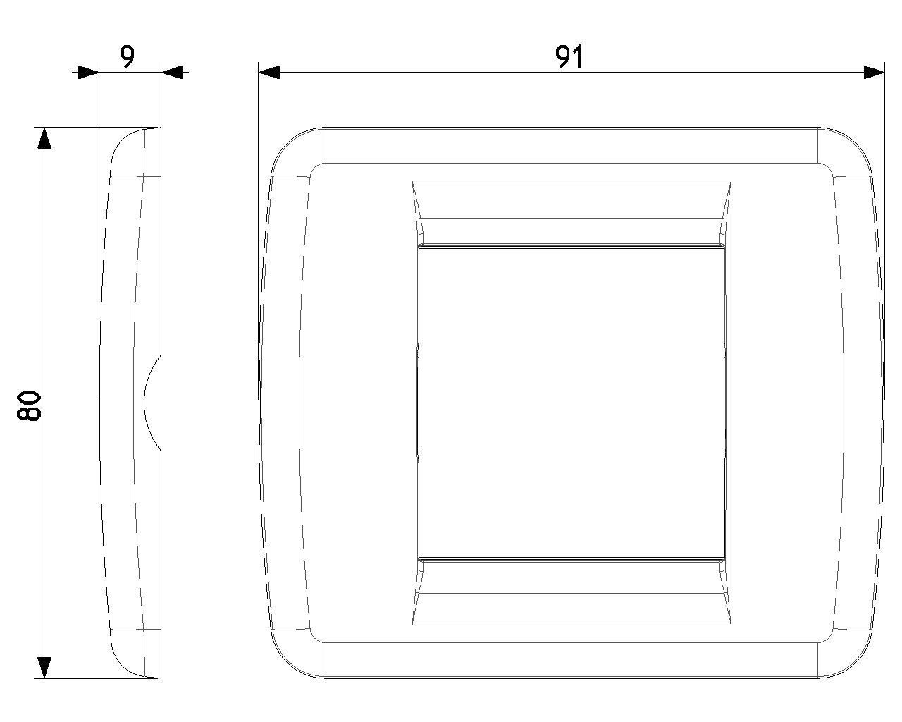 Vimar 17093.32 Placca Rondò in Metallo Oro Lucido, 1 o 2 Moduli, Design Moderno