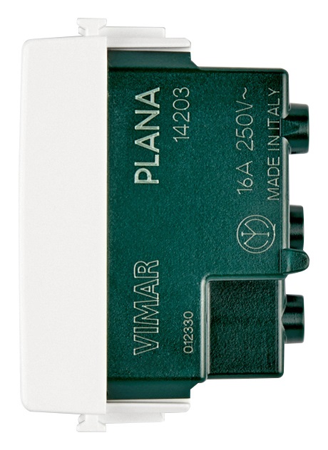 Vimar Plana 14203 Presa Bipasso 2P T 16A 250V Bianco